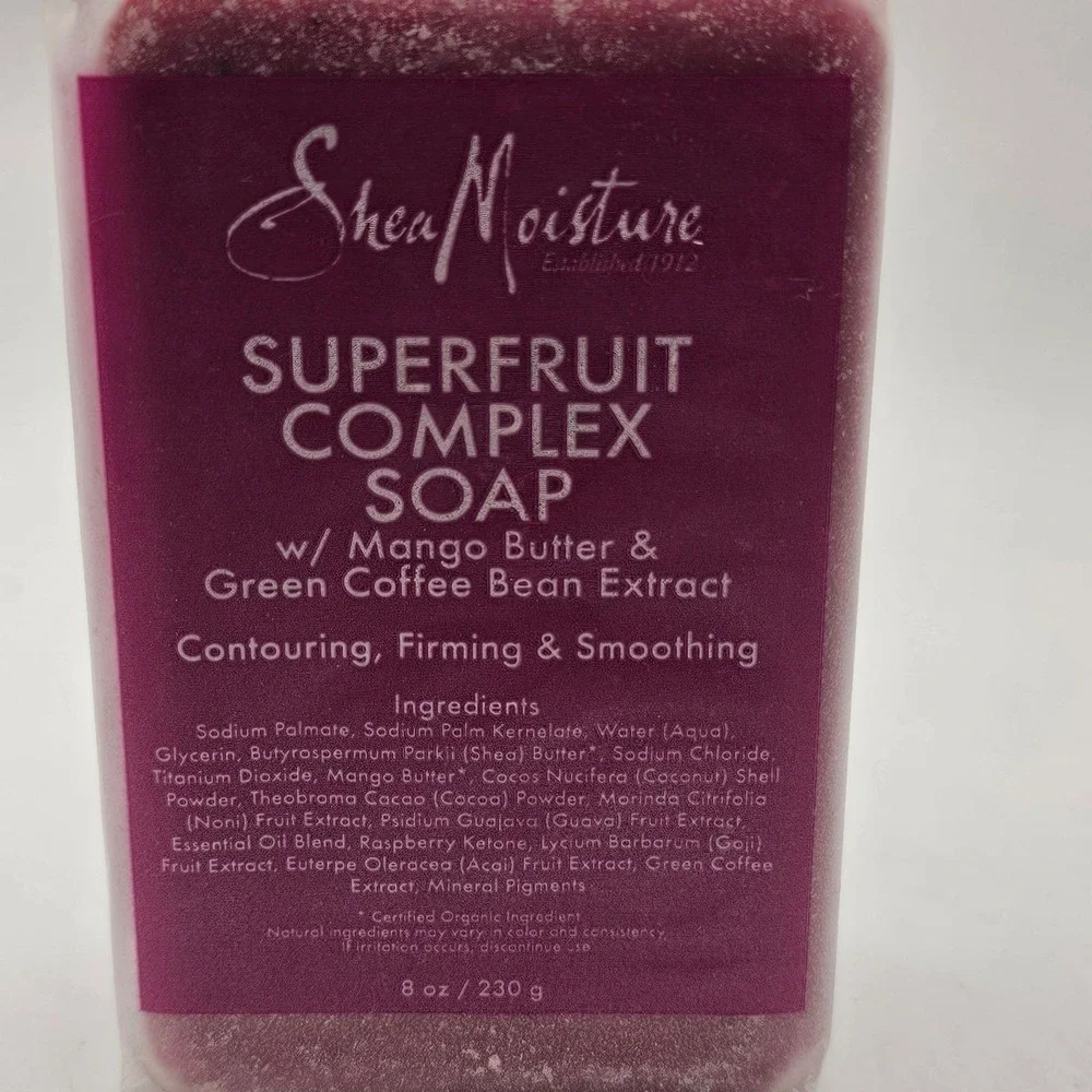 Shea Moisture Superfruit Complex Bar Soap Mango Butter Green Coffee Extract 8oz